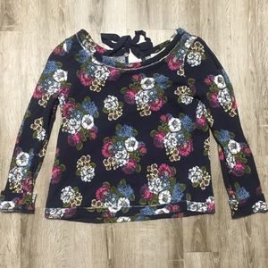 Anthropologie Floral Scoop neck Sweater M
